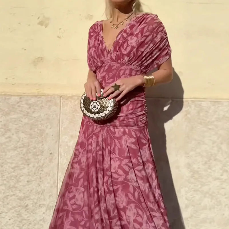 Kimberly Benn | Elegant Dress With V-Neckline