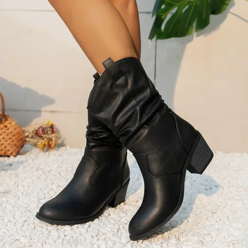 Kimberly Benn | Classic Mid-Calf Western Boots