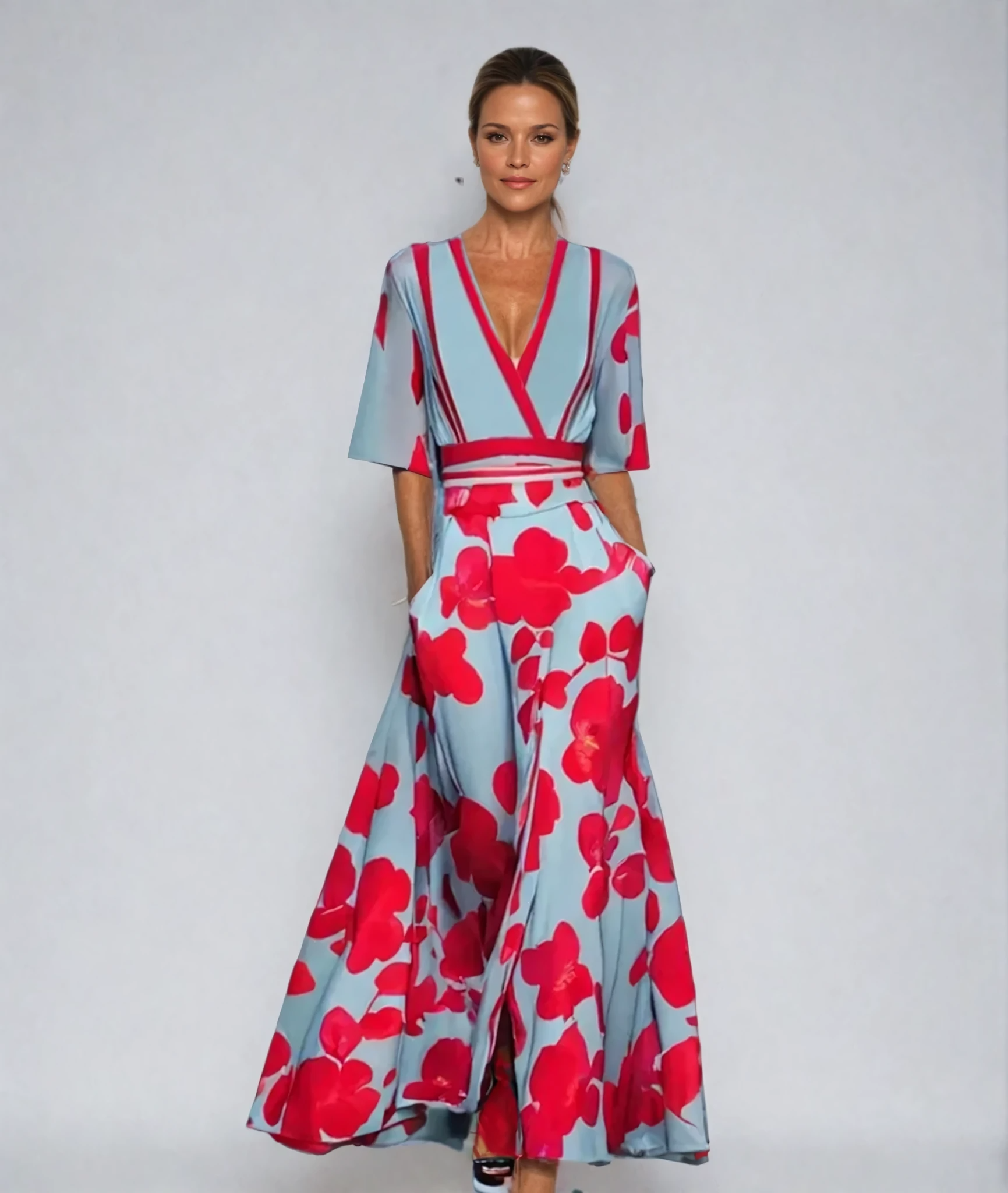 Kimberly Benn | Floral Wrap Maxi Dress