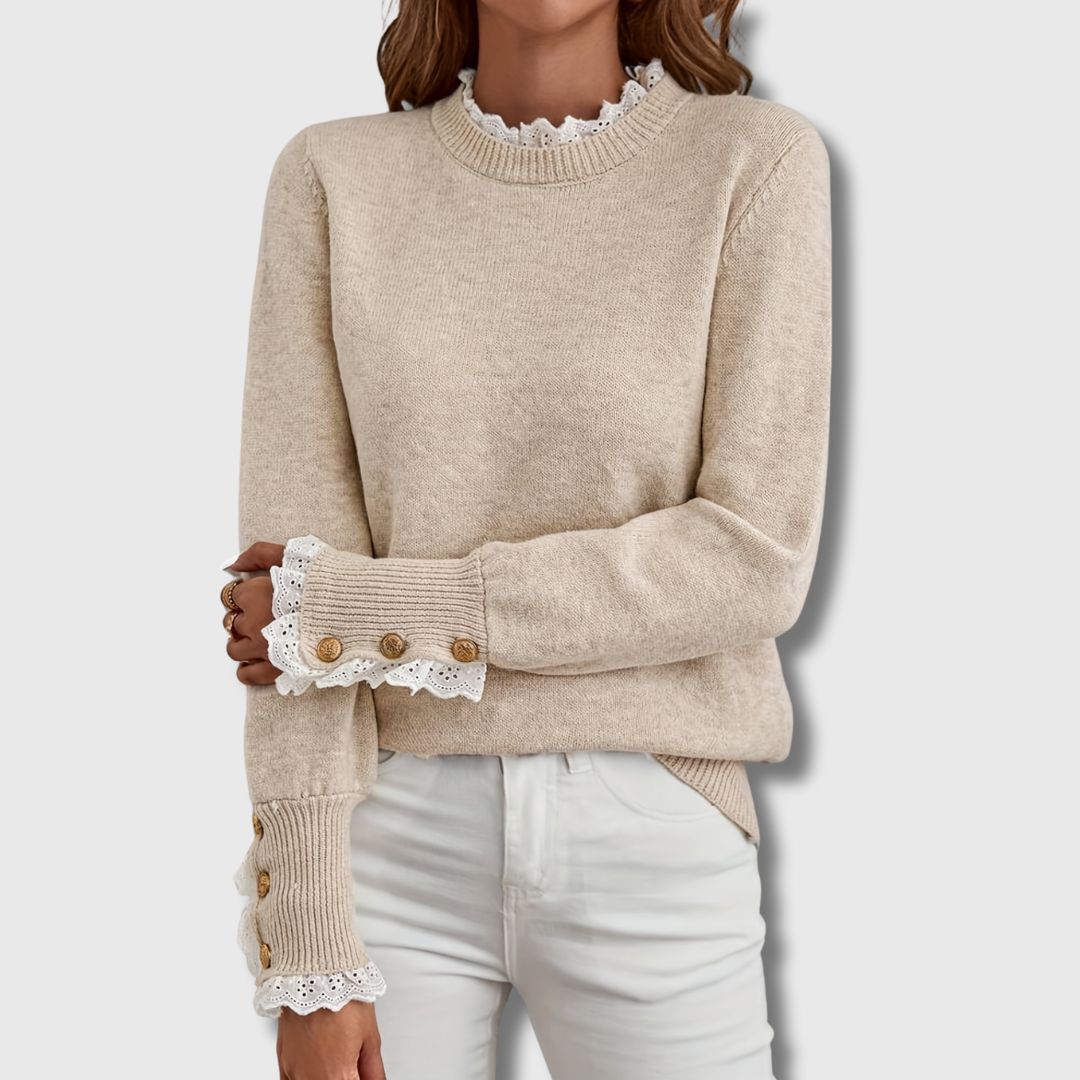 Kimberly Benn | Sweater With Lace Details