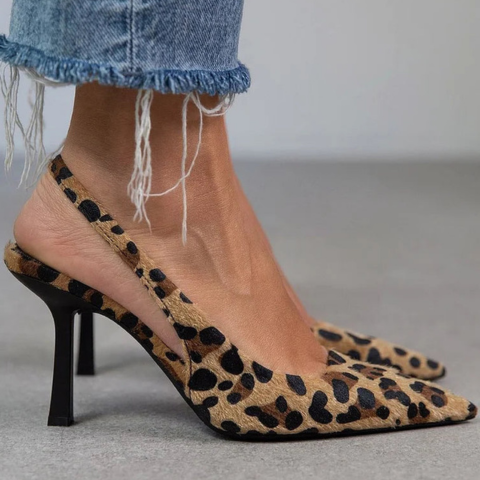 Kimberly Benn | Leopard Slingback Heels