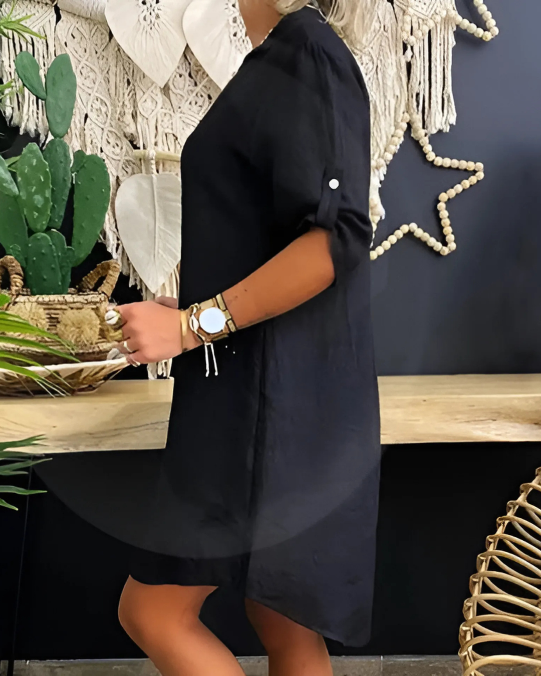 Kimberly Benn | Casual Collared Shirt Dress