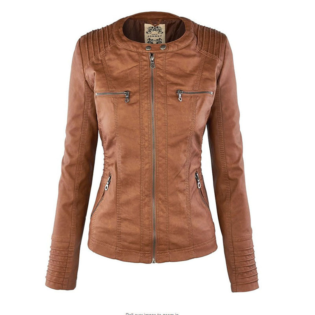 Kimberly Benn | Hooded Leather Jacket