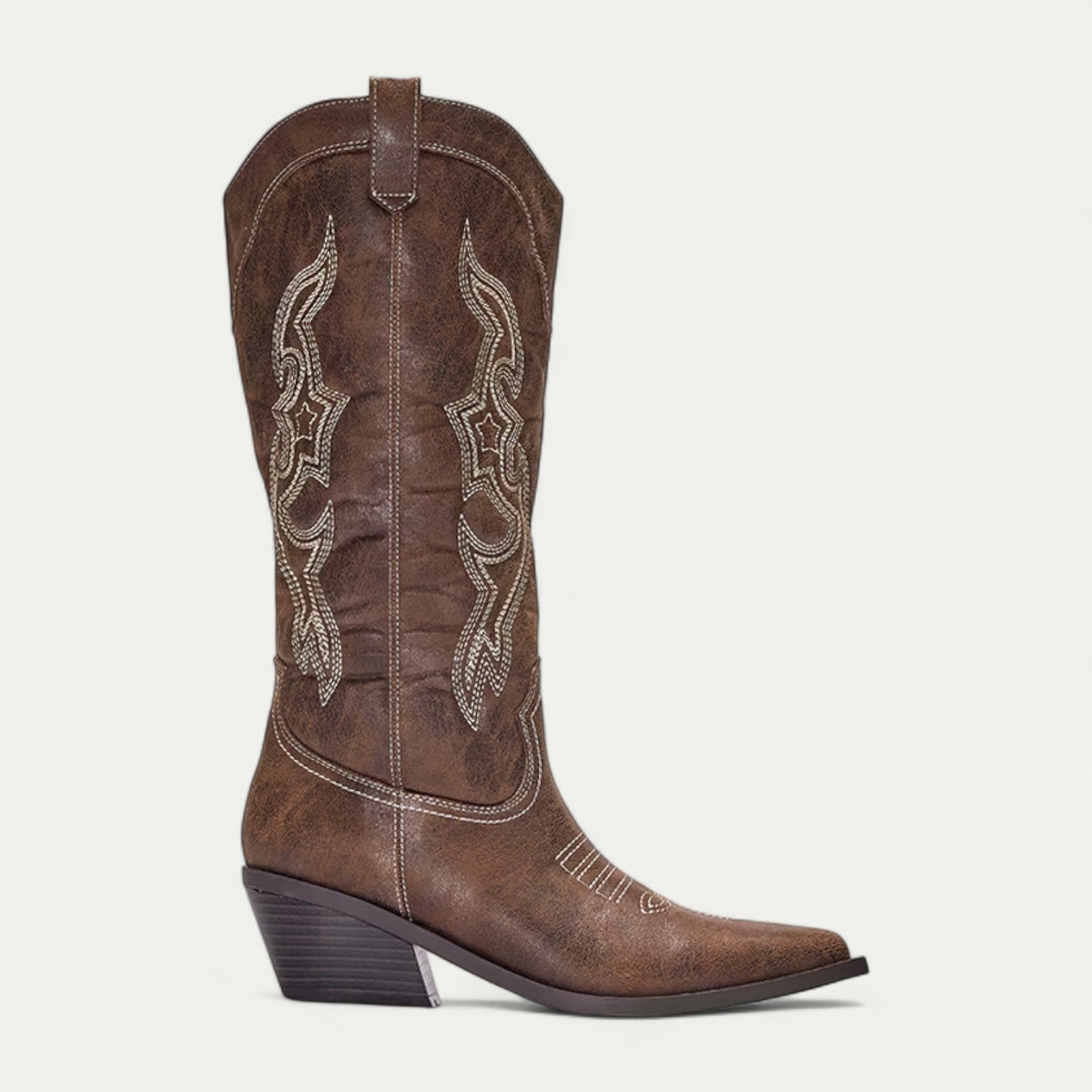Kimberly Benn | Western Calf High Pointed Toe Boots