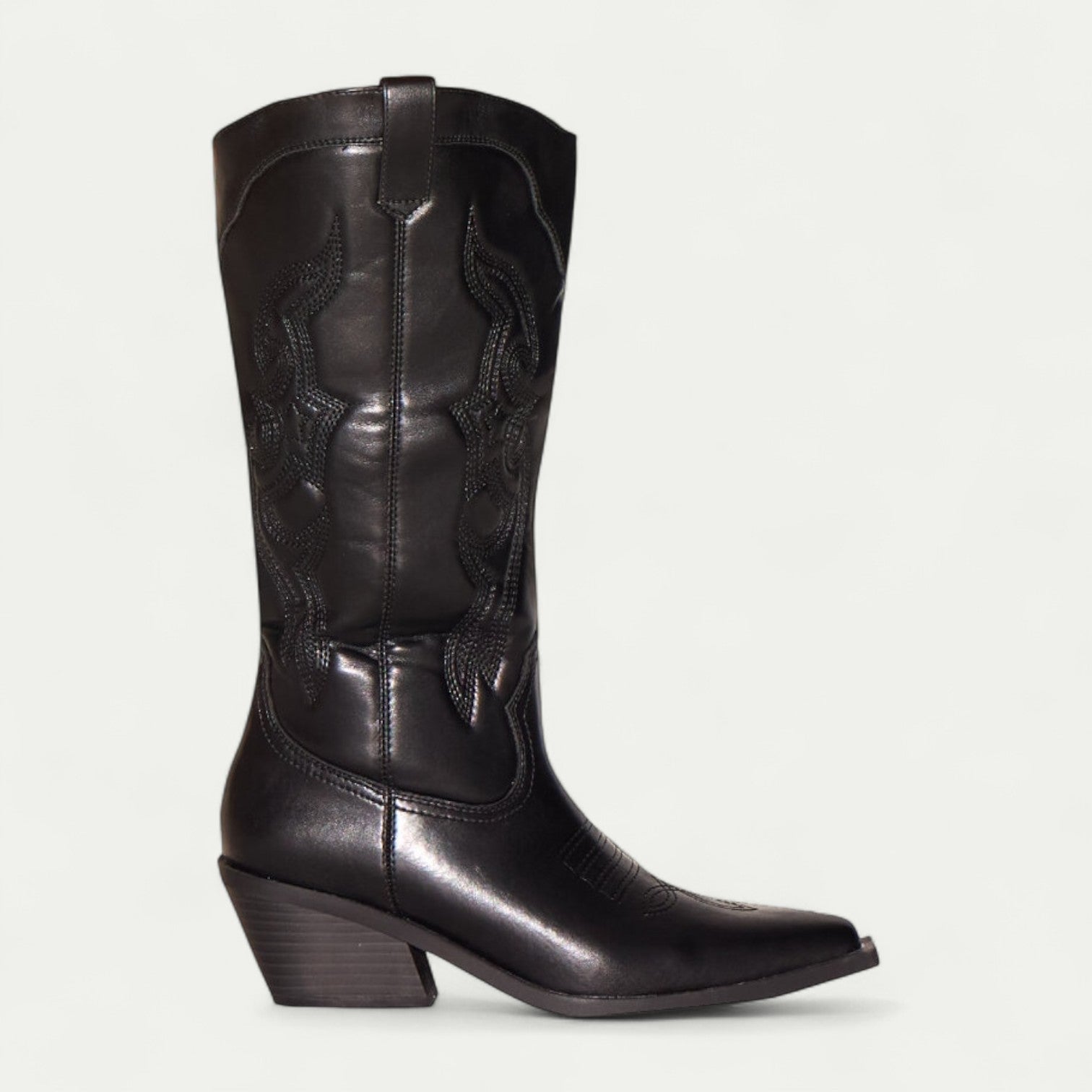 Kimberly Benn | Western Calf High Pointed Toe Boots
