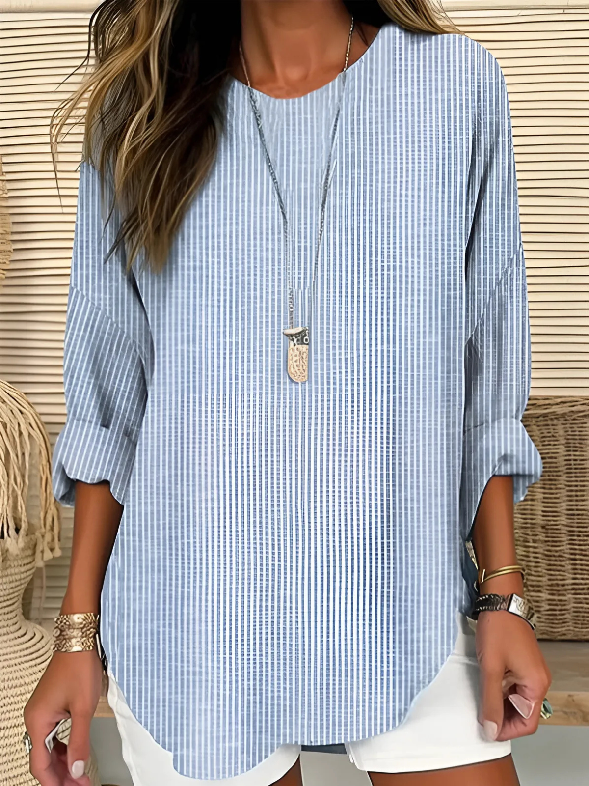 Kimberly Benn | Striped Blouse
