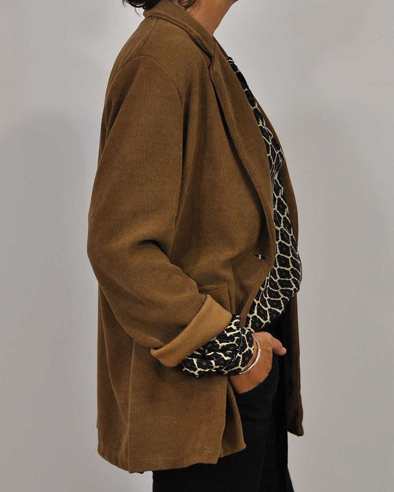 Kimberly Benn | Geometric V-Neck Blouse