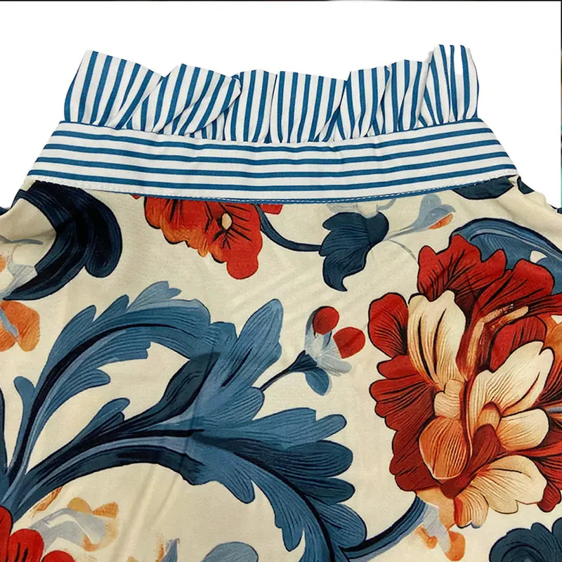 Kimberly Benn | Classy Vintage Floral Printed Blouse