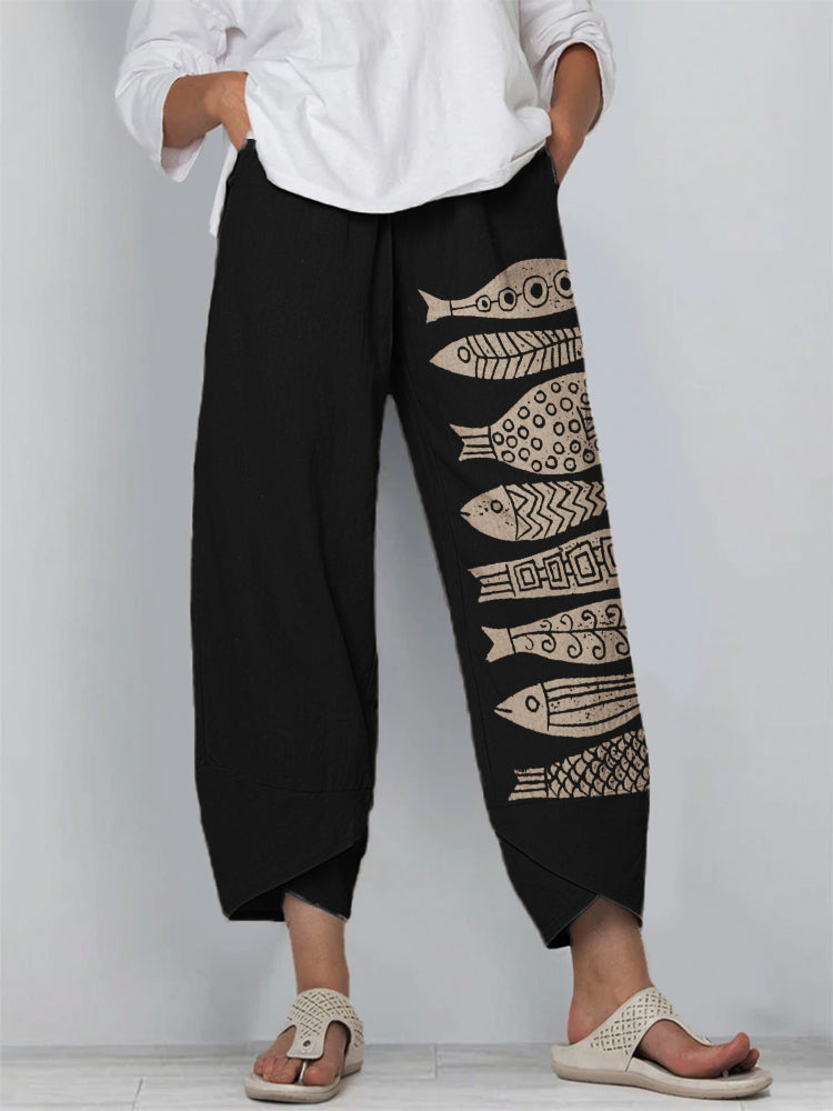 Kimberly Benn | Fish Print Pants
