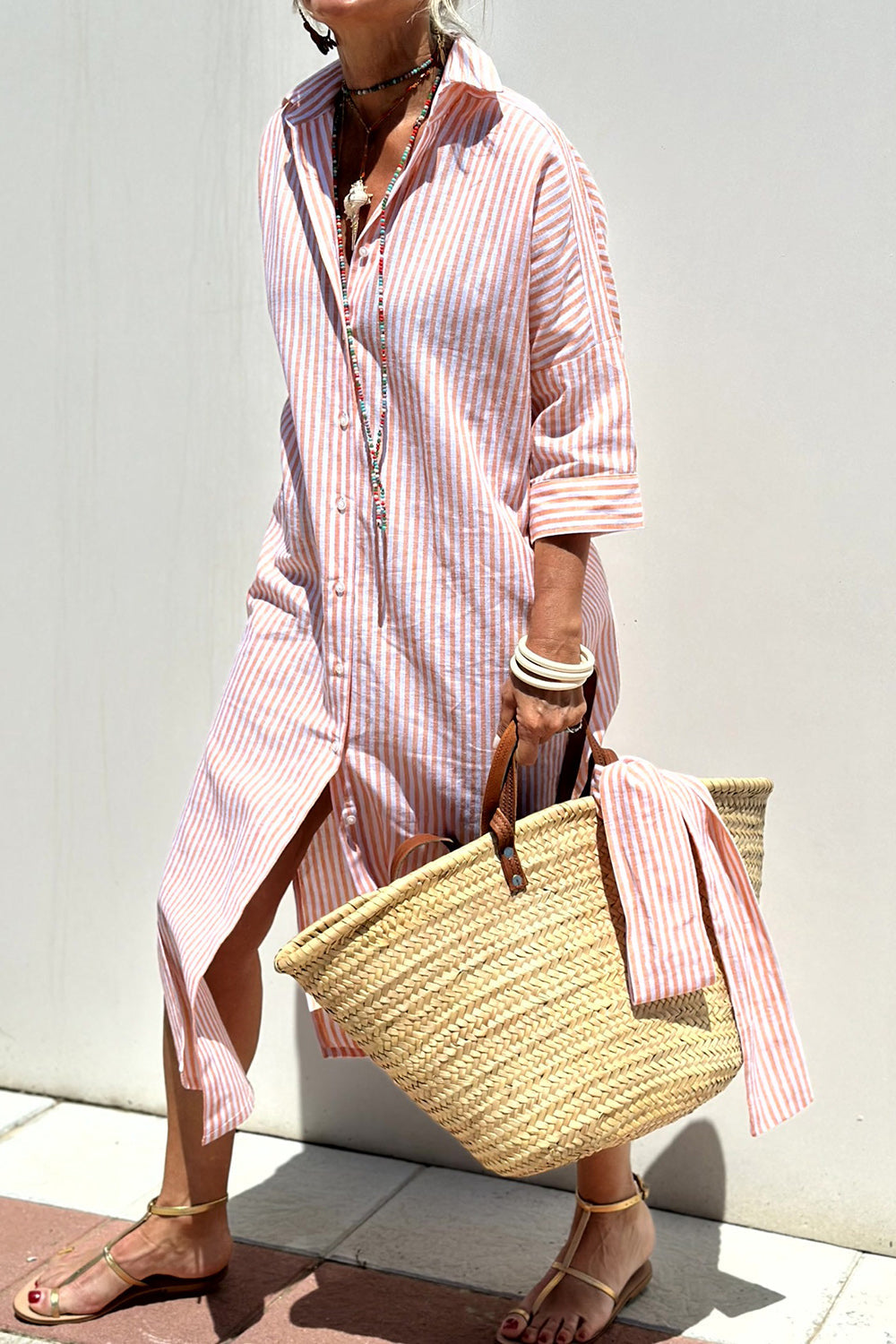 Kimberly Benn | Striped Shirt Dress, Comfortable Fit