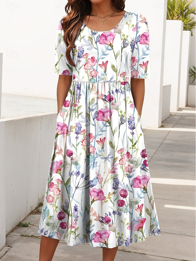 Kimberly Benn | Floral Breezy Midi