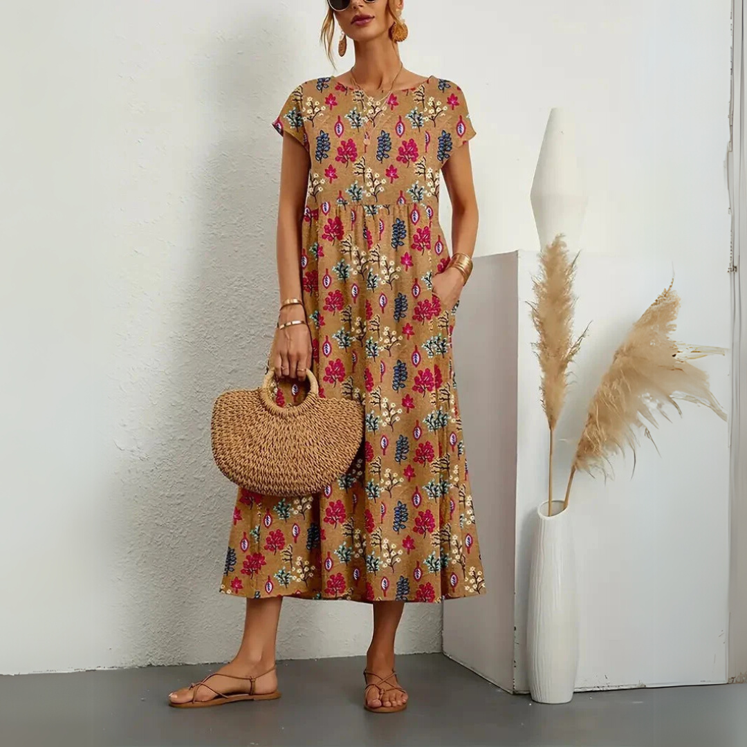 Kimberly Benn | Breezy Floral Midi Dress