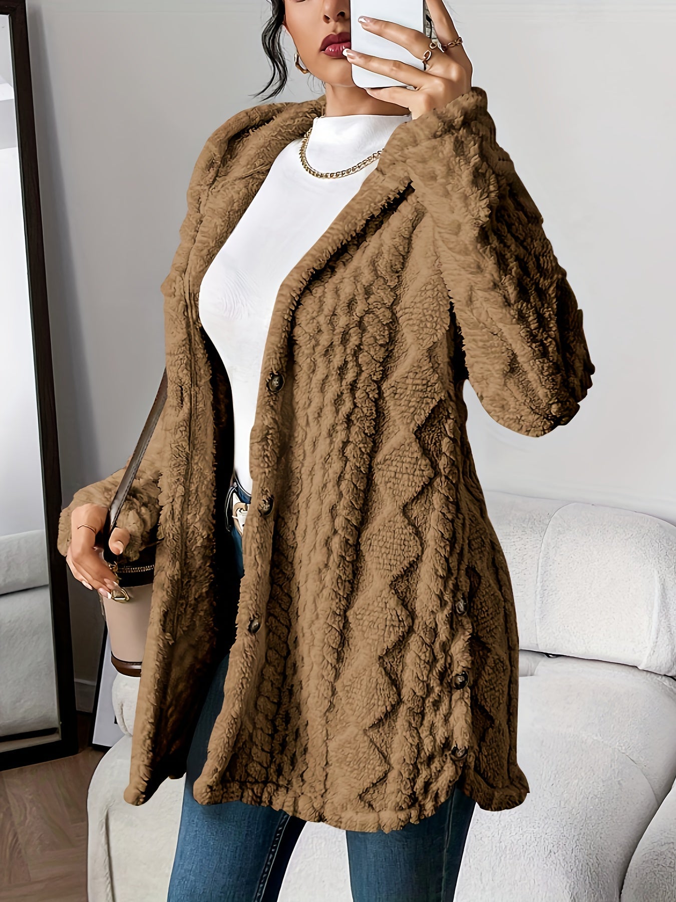 Kimberly Benn | Plush Hooded Cardigan
