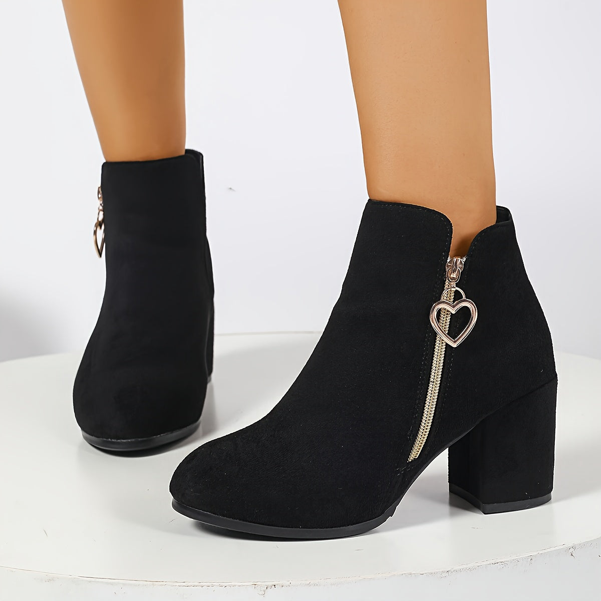Kimberly Benn | Warm Ankle Boots - Cozy Material for Cooler Weather