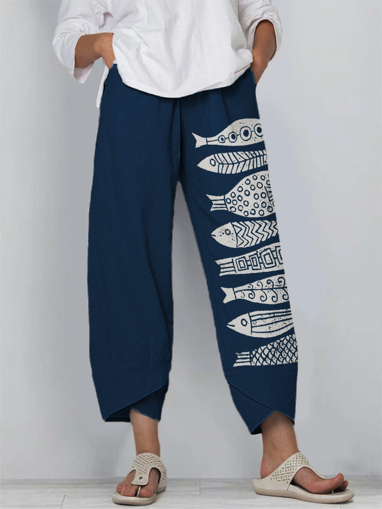 Kimberly Benn | Fish Print Pants
