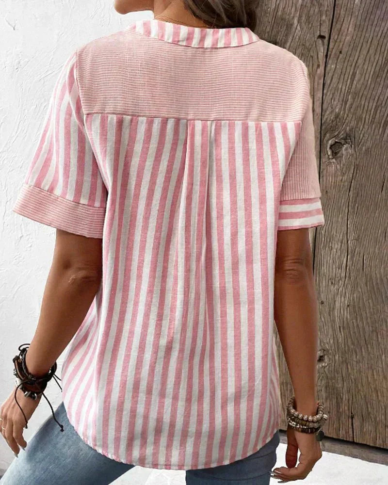 Kimberly Benn | Soft Striped Blouse