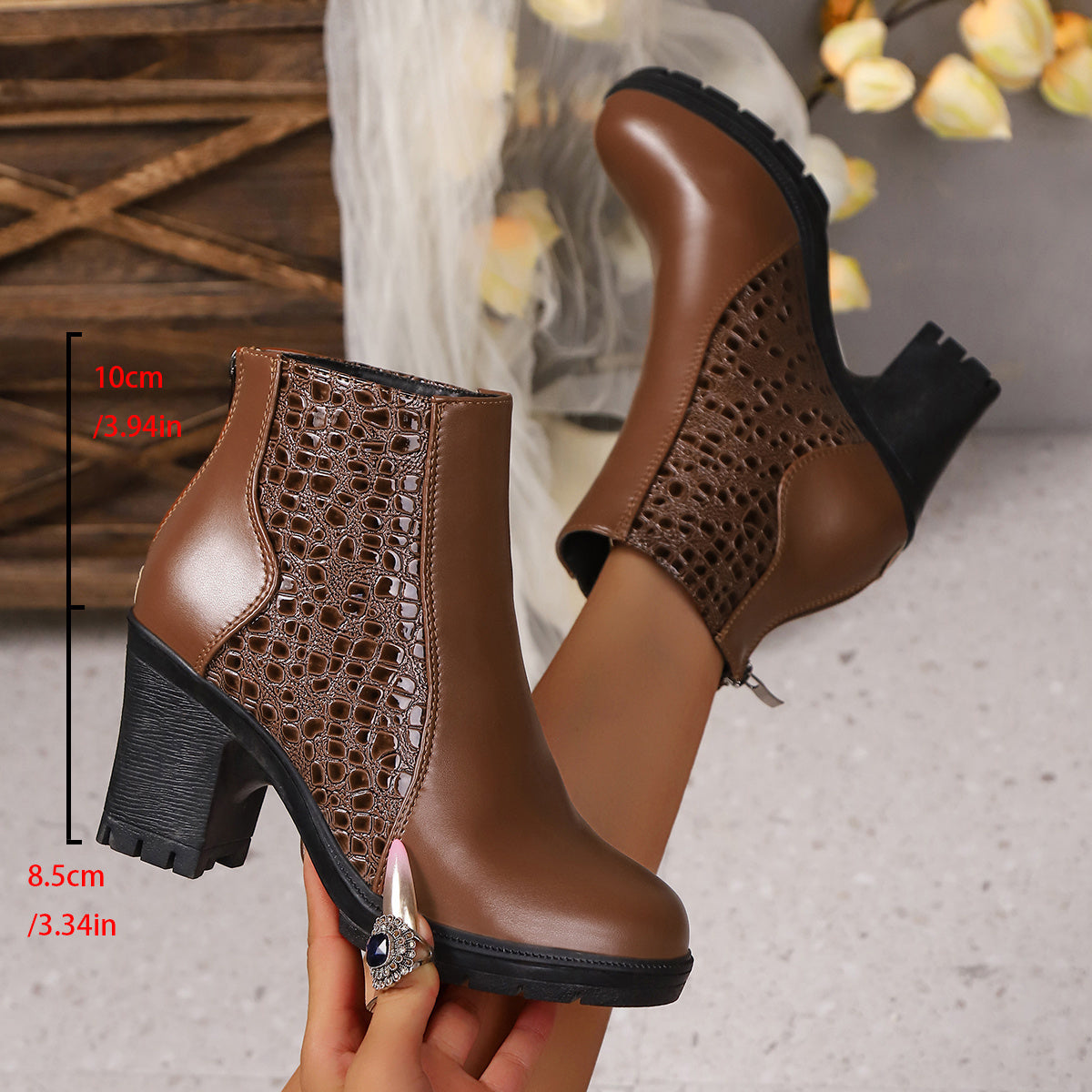 Kimberly Benn | Textured Heel Boots