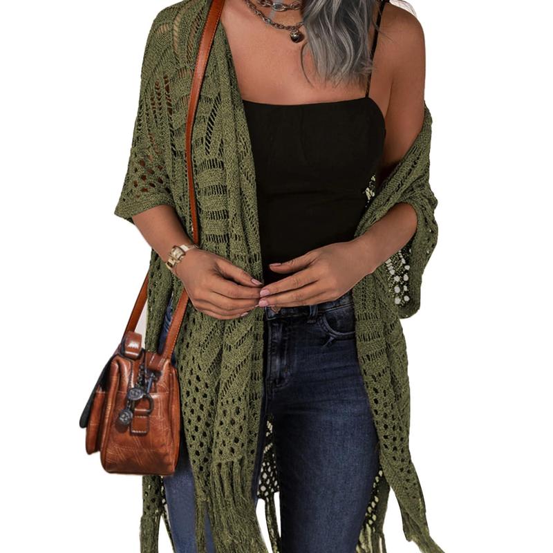 Kimberly Benn | Comfy Summer Hollow Tassel Outerwear
