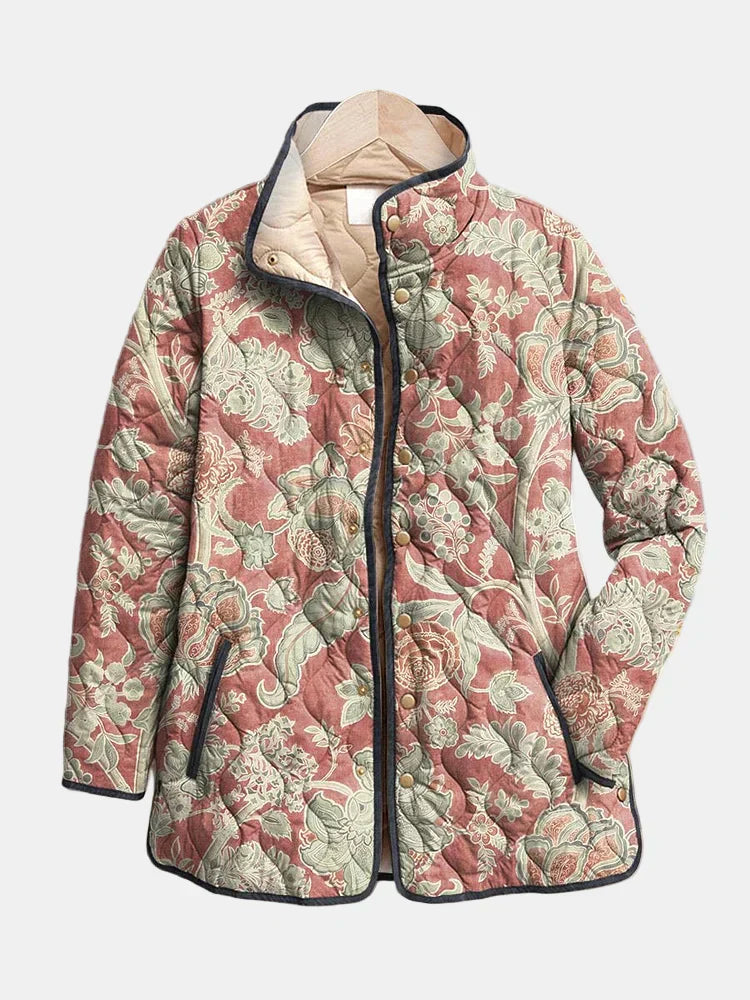 Kimberly Benn | Vintage Floral Casual Quilted Jacket