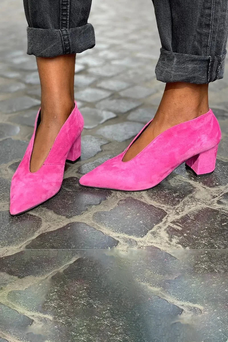 Kimberly Benn | Elegant Block Heel Pumps