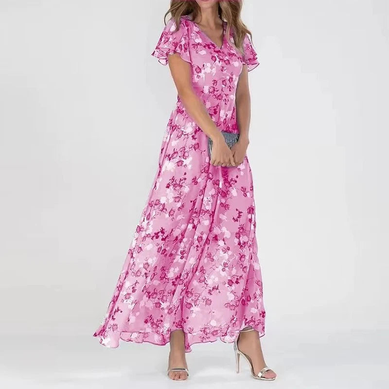 Kimberly Benn | Maxi Dress in Luxurious Material with Flattering Fit