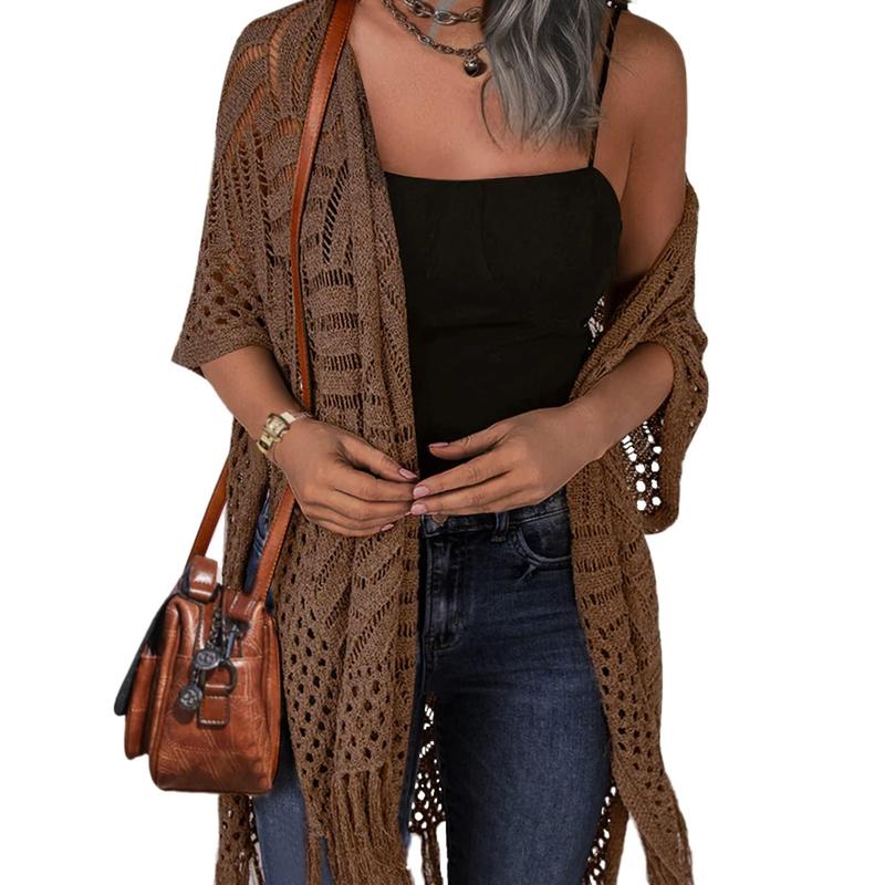 Kimberly Benn | Comfy Summer Hollow Tassel Outerwear