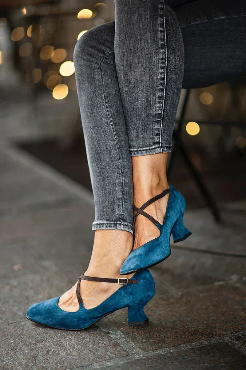 Kimberly Benn | Elegant Strap Mid-Heels