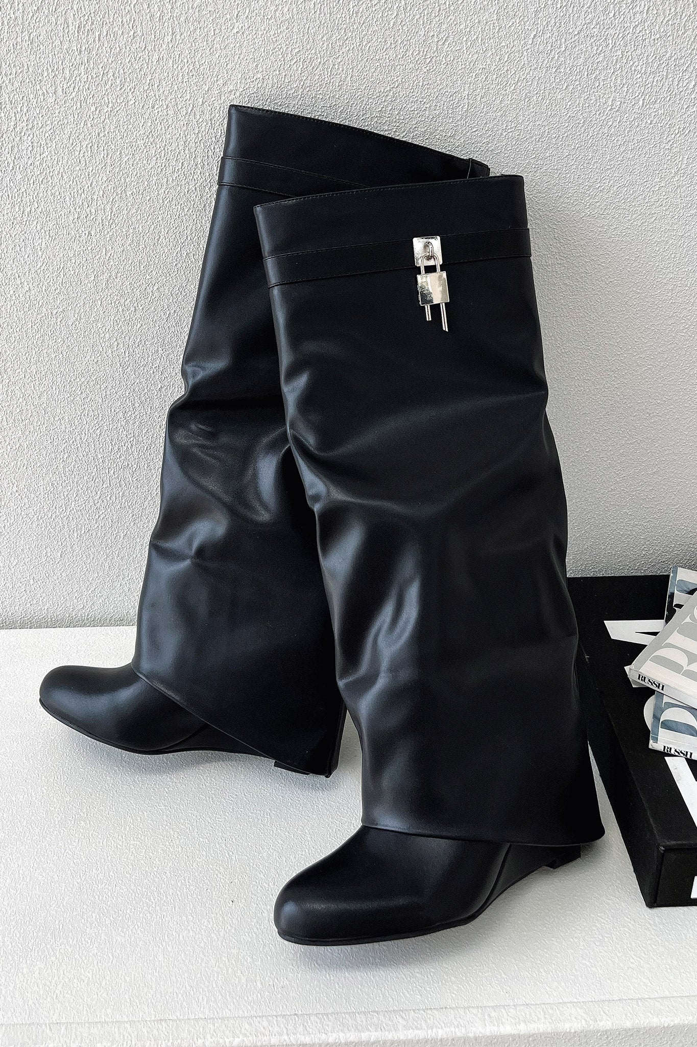 Kimberly Benn | Women's Black Knee-High Boots