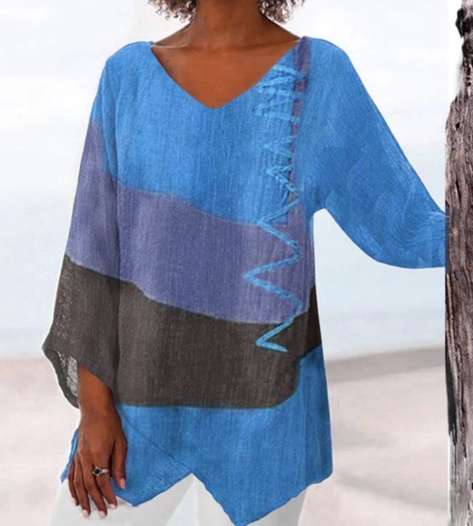 Kimberly Benn | Color Block Blouse