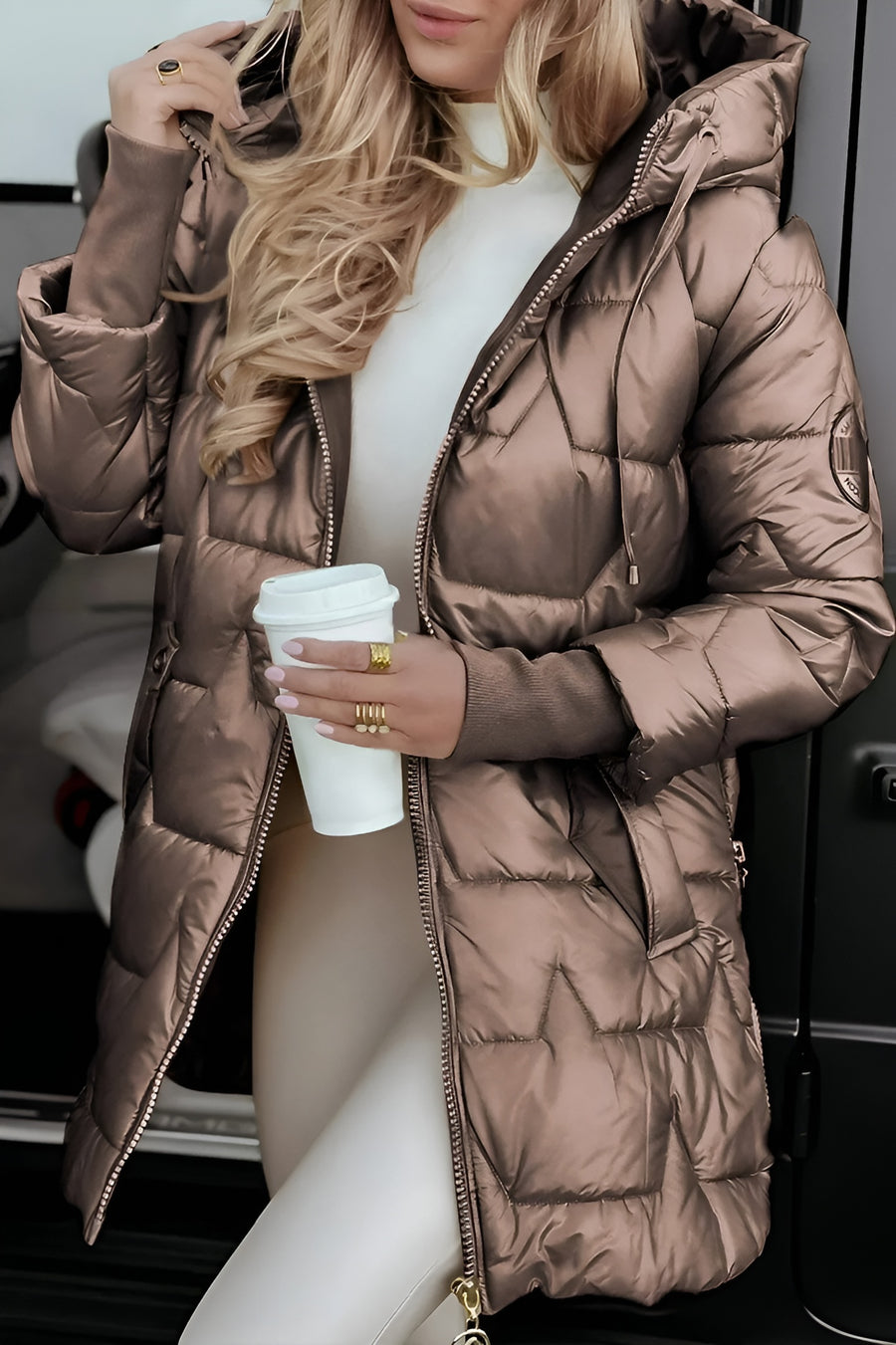 Kimberly Benn | Elegant Winter Coat with Hood and Padding