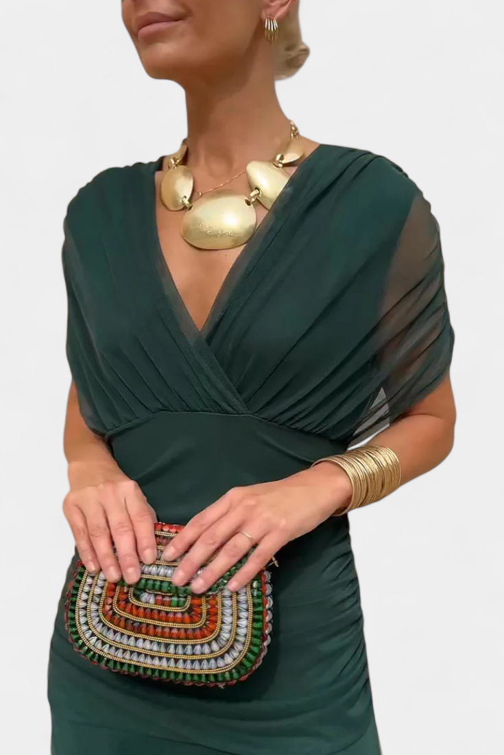 Kimberly Benn | Elegant Dress With V-Neckline