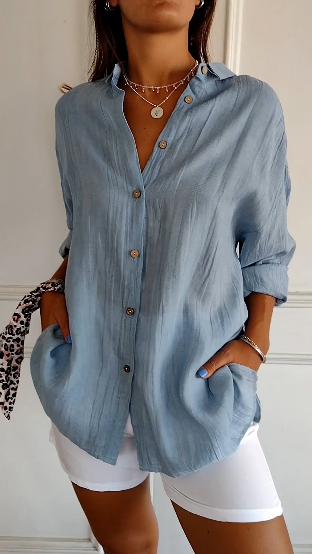 Kimberly Benn | Elegant Shirt With Pleated Style