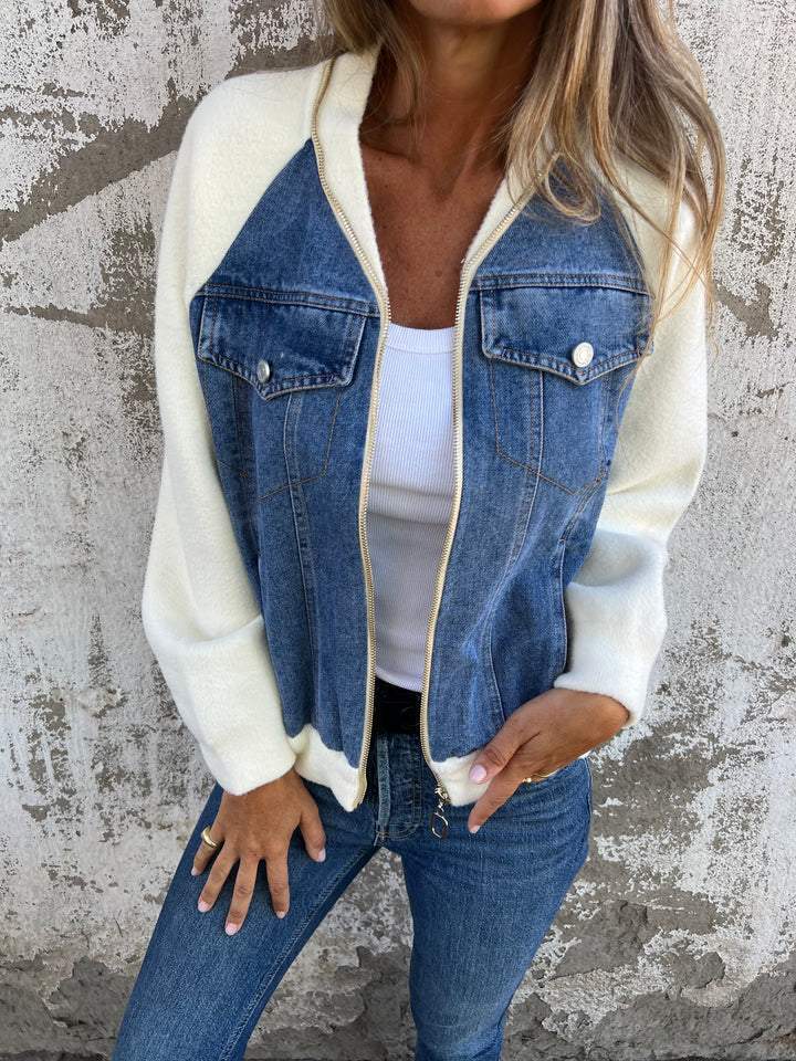 Kimberly Benn | Zip-Up Denim Jacket