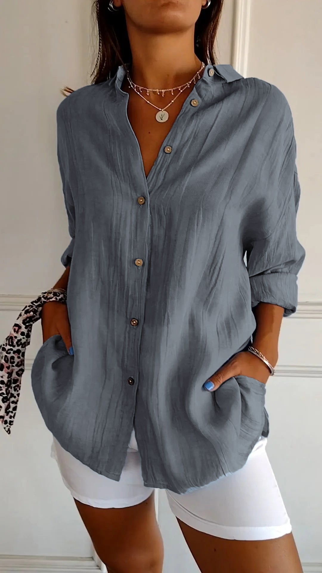 Kimberly Benn | Elegant Shirt With Pleated Style