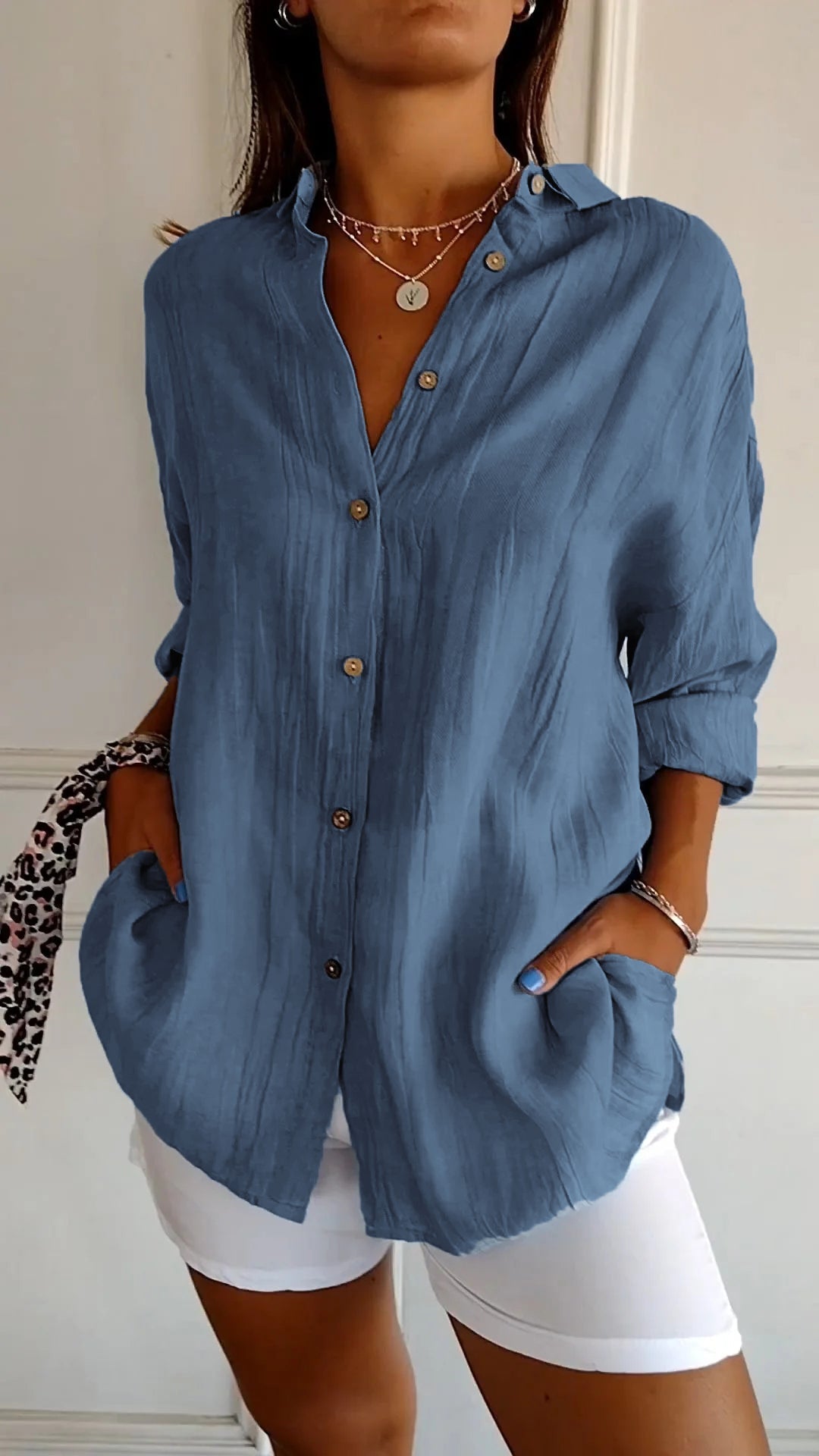 Kimberly Benn | Elegant Shirt With Pleated Style