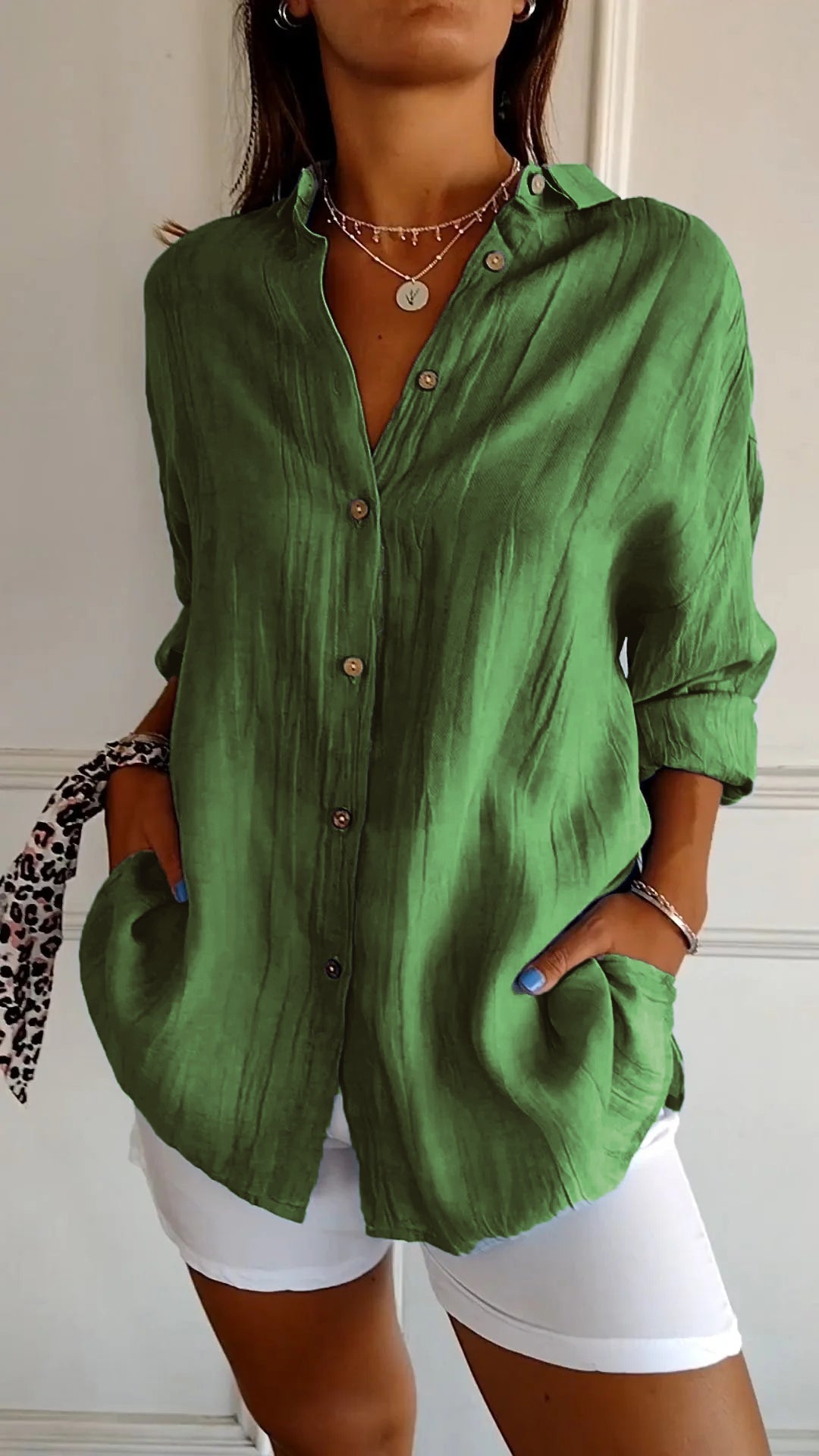 Kimberly Benn | Elegant Shirt With Pleated Style