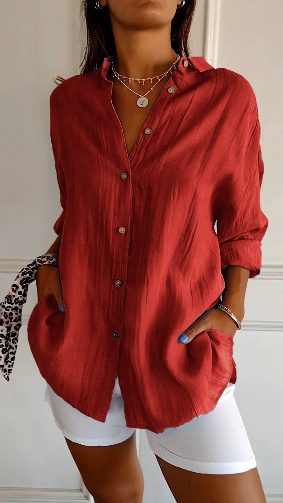 Kimberly Benn | Elegant Shirt With Pleated Style