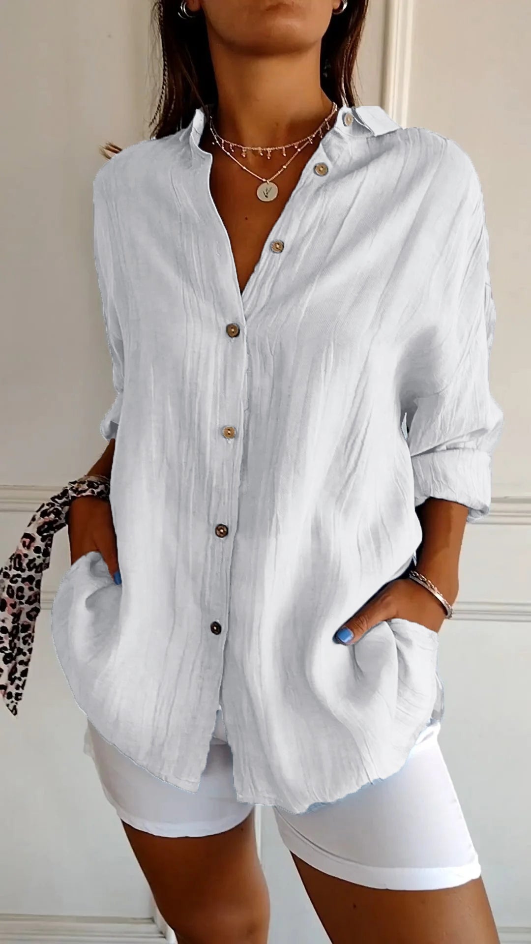 Kimberly Benn | Elegant Shirt With Pleated Style