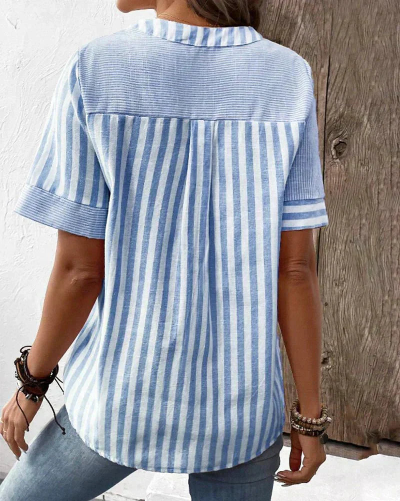 Kimberly Benn | Soft Striped Blouse