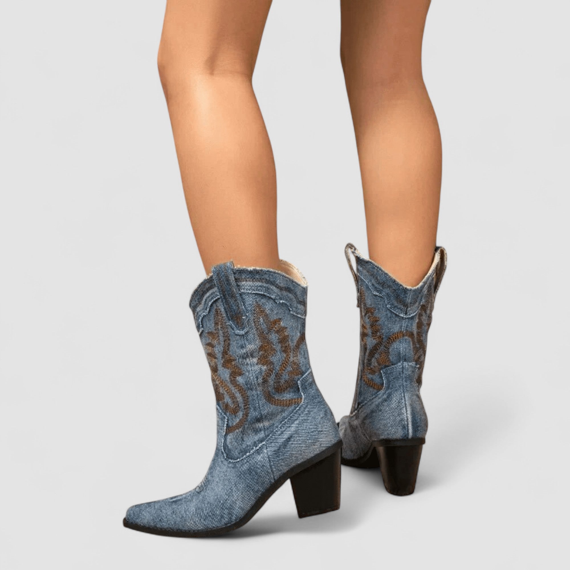 Kimberly Benn | Orthopedic Denim Ankle Boots