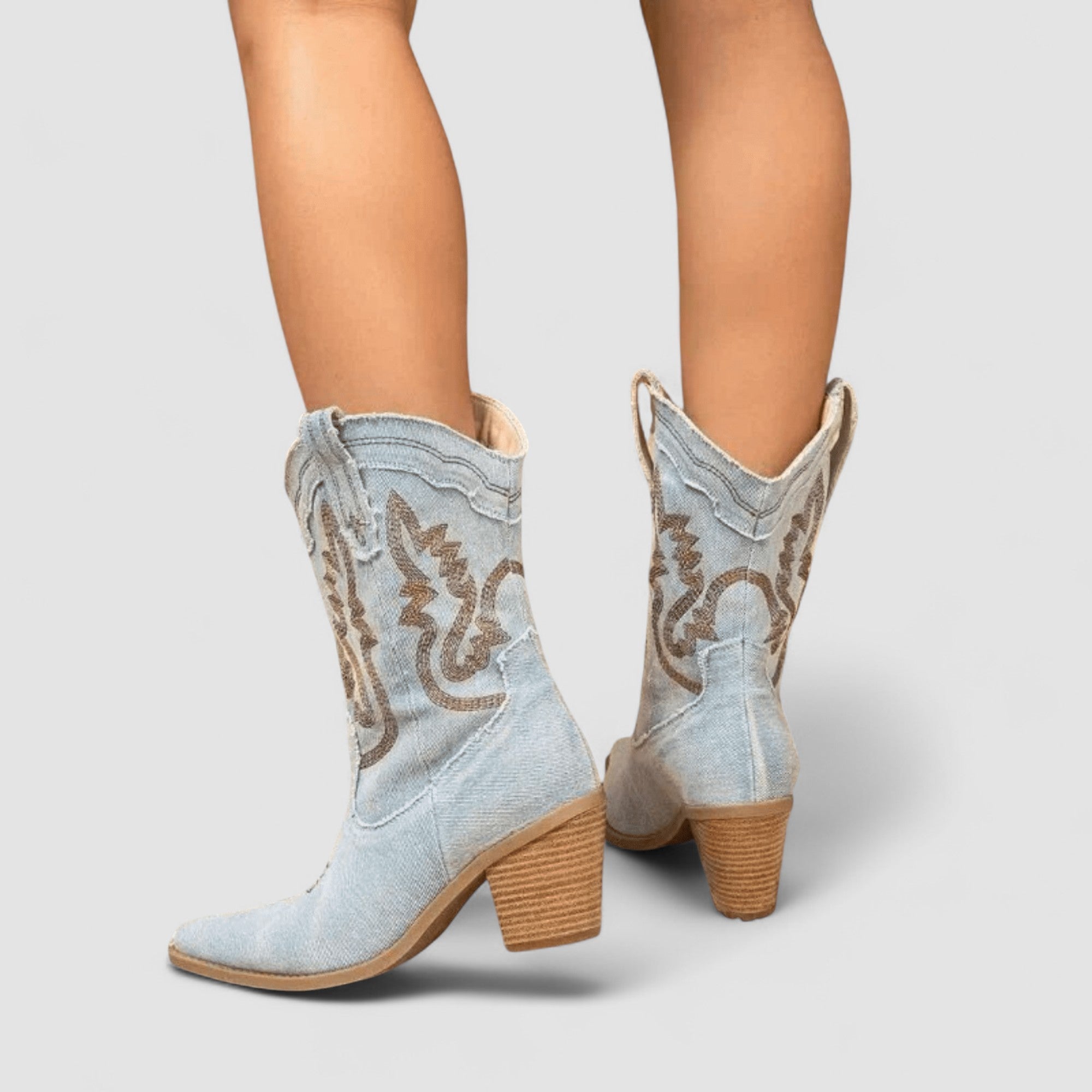Kimberly Benn | Orthopedic Denim Ankle Boots