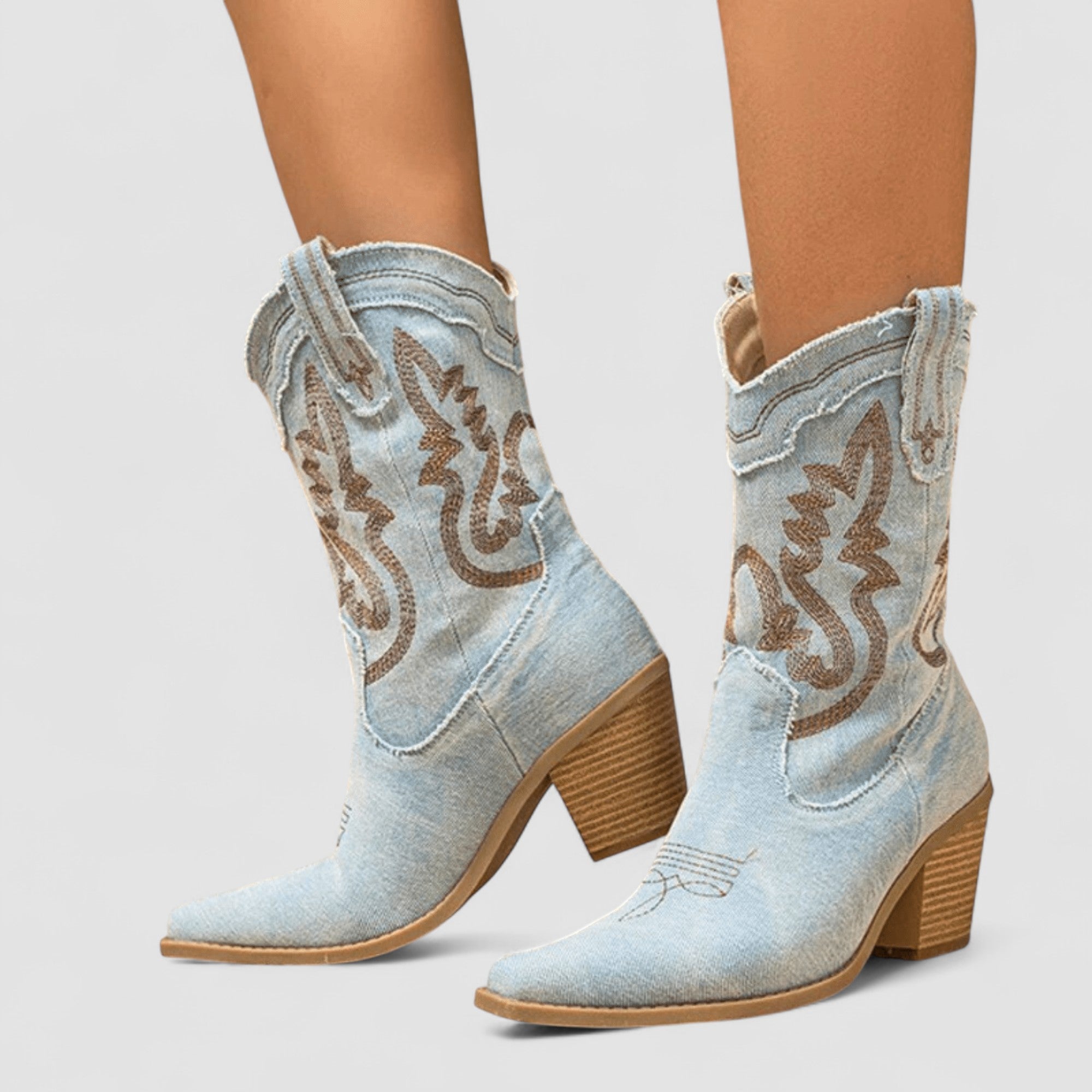 Kimberly Benn | Orthopedic Denim Ankle Boots