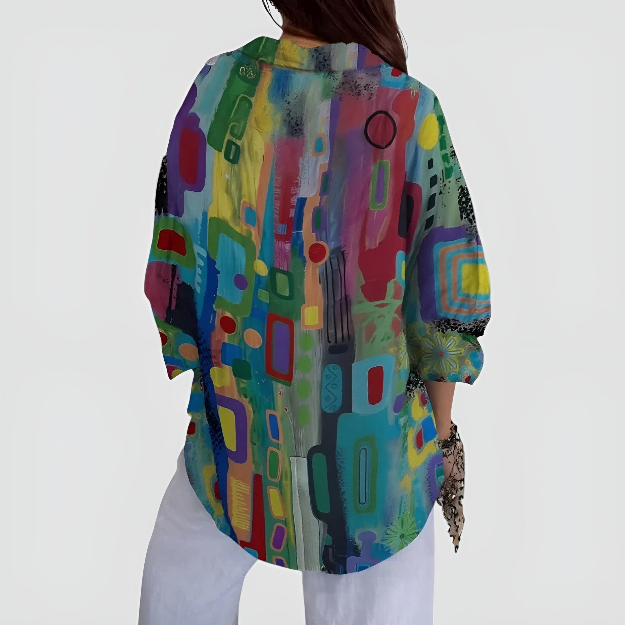 Kimberly Benn | Blouse With Geometric Pattern