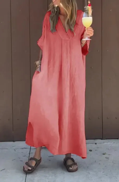 Kimberly Benn | Oversized V-Neck Dress