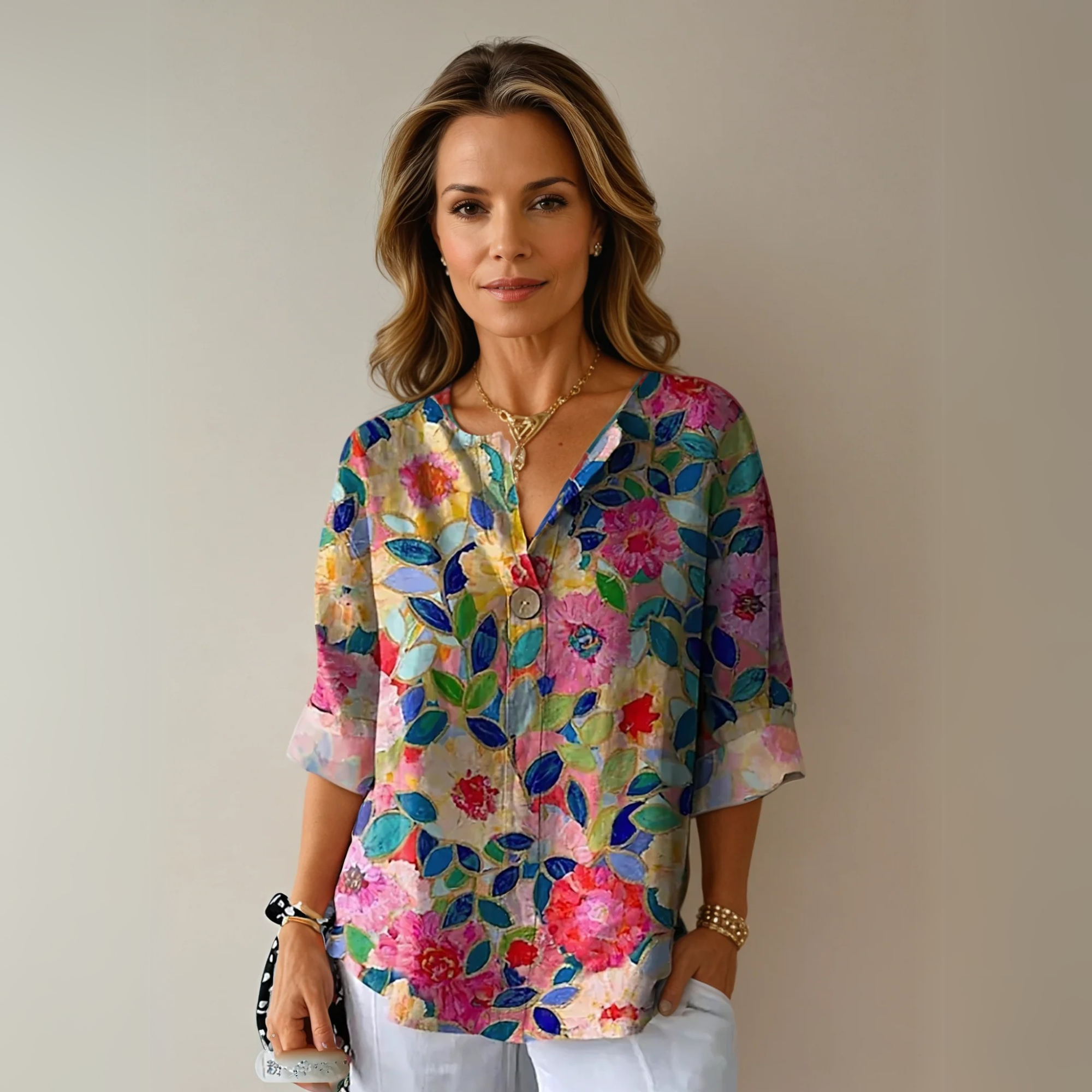 Kimberly Benn | Elegant Floral Blouse
