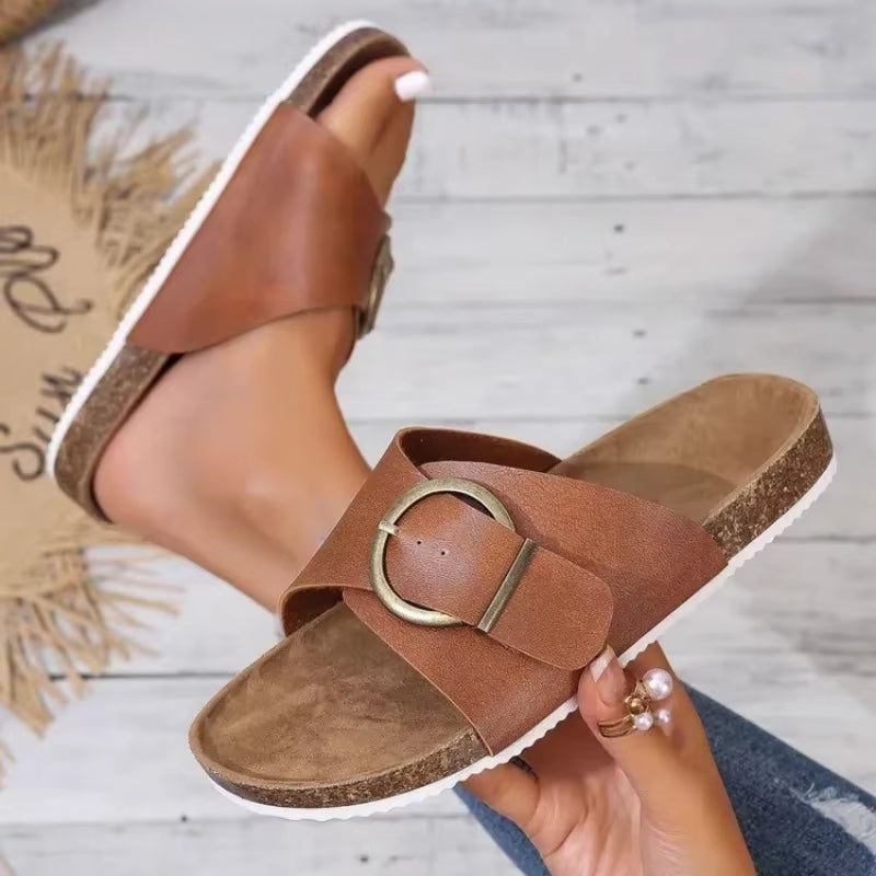 Kimberly Benn | Buckle Mule Slide