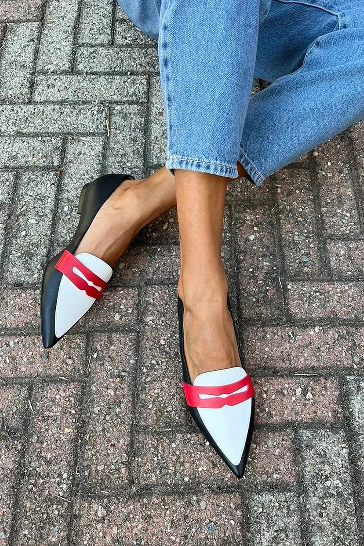 Kimberly Benn | Two-Tone Pointed Slippers