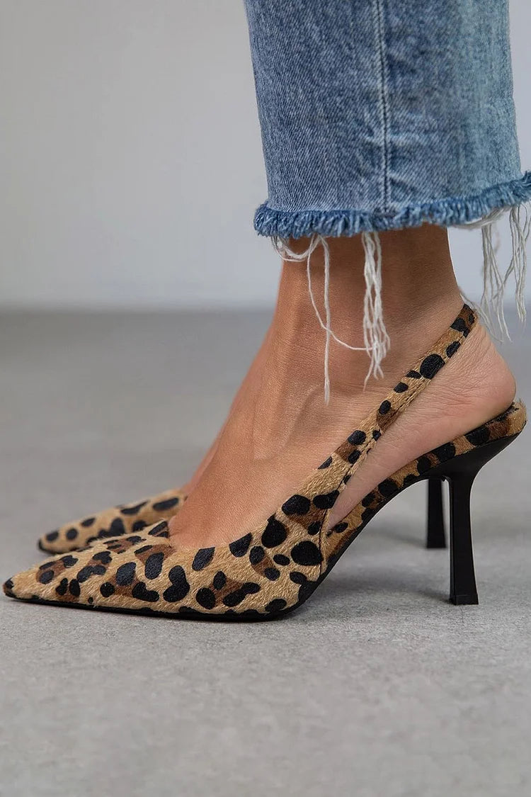 Kimberly Benn | Leopard Slingback Heels