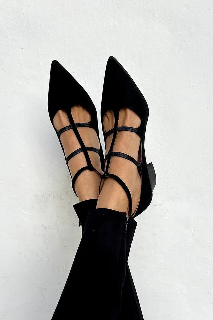 Kimberly Benn | Strappy Pointed Flats