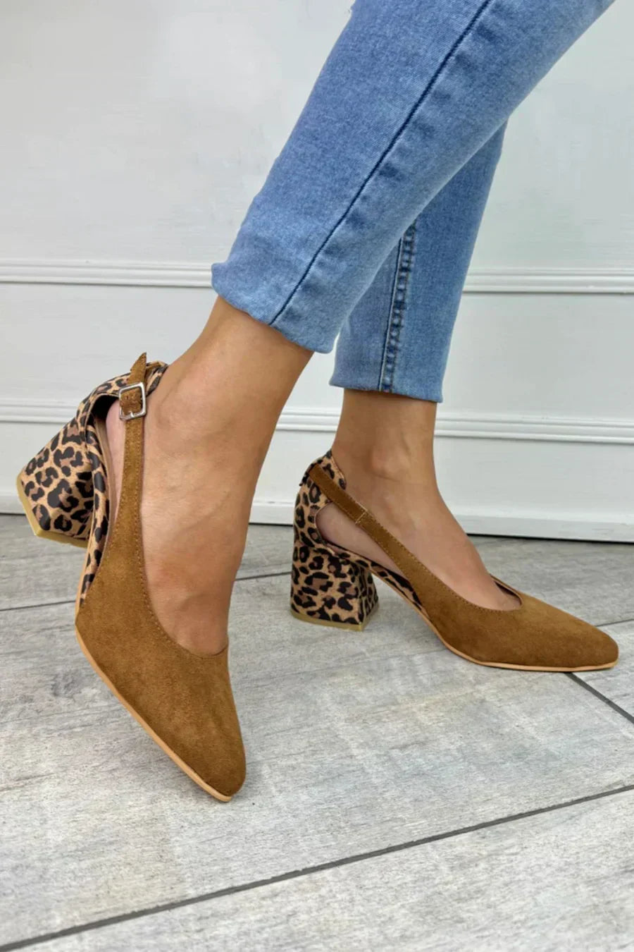 Kimberly Benn | Leopard Print Heel Slingbacks